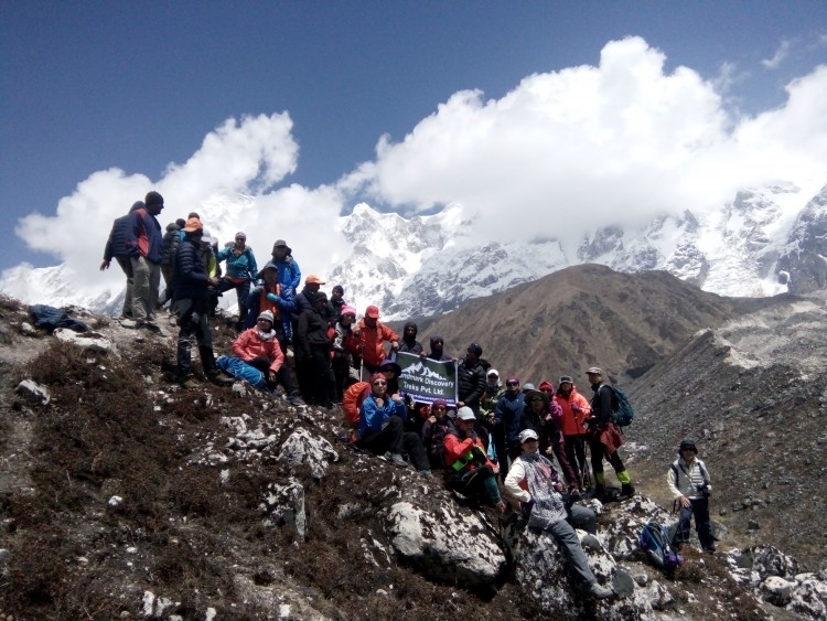 5 Clients with Prem Manaslu Tsum Valley Trekking